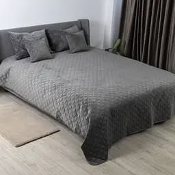 Покривало ТЕП Velour 240х260 см сіре (4-00518_22394) - мініатюра 6