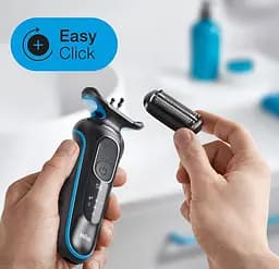 Електробритва Braun Series 5 51-B1000s Black/Blue - мініатюра 5