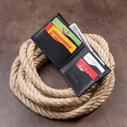 Чоловічий шкіряний гаманець Grande Pelle 11.5х9х1 см acs0014982 - мініатюра 8