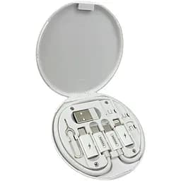 Набор переходников 6в1 для телефона с зарядным кабелем Remax Wanbo Series RC-190 Белый