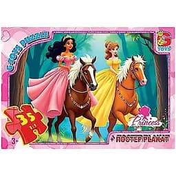 Детский пазл Принцессы PR01 плакат 35 элементов