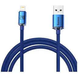 Дата кабель USB 2.0 AM to Lightning 2.0m 2.4A blue Baseus (CAJY000103)