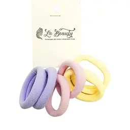 Набір резинок для волосся La-beauty 0108-426, 6 штук в комплекті, пастельні
