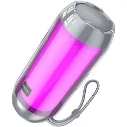 Акустична система Borofone BR25 Crazy sound colorful luminous сіра