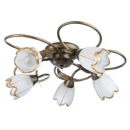 Люстра стельова Brille флористика E14 60W BR (LK-198C/5)