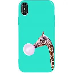 Чохол-накладка Toto Pure TPU 2 mm Print Case Apple iPhone X/XS #37 Giraff Gum Mint