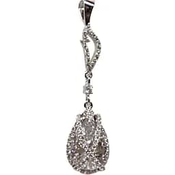 Срібна підвіска Qvaliz з фіанітами. 903-00264