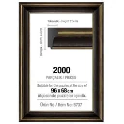 Рамка для пазлов Art Puzzle 2000 эл. 42 мм черная (5737)