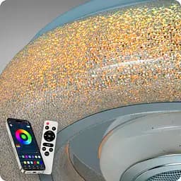 Люстра світлодіодна 517 Dlight RGB з пультом і колонкою 45Вт Білий (02147) - мініатюра 6