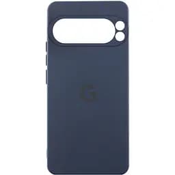 Чохол Silicone Cover Lakshmi Full Camera (AAA) with Logo для Google Pixel 9 Pro Темно-синій / Midnight blue