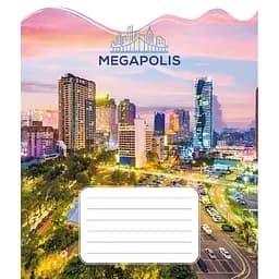 Тетрадь ученическая Мегаполис 018-530230K-3 в клетку, 18 листов