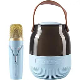 Портативна акустика DK A68 + 1 мікрофон Blue [116770]