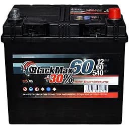Автомобільний акумулятор BlackMax 6СТ-60Ah Asia (-/+) 540A (EN) B4024