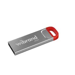 USB флеш накопичувач Wibrand 16GB Falcon Silver-Red USB 2.0 WI2.0/FA16U7R