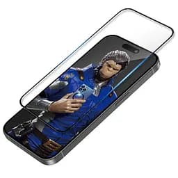 Захисне 3D скло Blueo Invisible Airbag Anti-broken для Apple iPhone 15 Pro Max (6.7) Чорний - мініатюра 4
