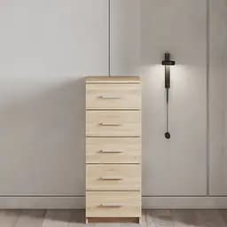 Комод Flamecame на 5 выдвижных ящиков из ДСП K-09