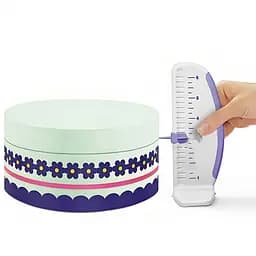 Линейка пластиковая кондитерская с делениями для разметки торта 16 см, Kitchen Master Белый 85396