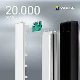 Зовнішній акумулятор (павербанк) Varta Power Bank 20000 мАг (57978) - мініатюра 9