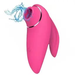 Вакуумний стимулятор клітора I’MCUM Dolphin Kiss 3 режими стимуляції Рожевий (IM-KXY022)