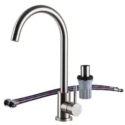 Змішувач для кухні EcoMIX Alpen AISI-203S 000024957 Нержавіюча сталь