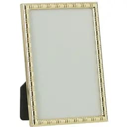 Фоторамка J-Line металева 20х25 см золота зі смужками (27412)