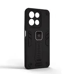 Чехол для Motorola G15/G15 Power, Proover, черный, с подставкой и магнитом, противоударный, ударопрочный, бронированный, панель-накладка, защита всего корпуса, термополиуретан (TPU) + поликарбонат (PC), ArmorStandart (ARM85749) - мініатюра 2