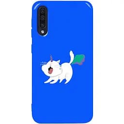 Чохол-накладка Toto Pure TPU 2 mm Print Case Samsung Galaxy A30s/A50/A50s #6 Cat Puk Blue