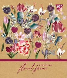 Набір зошитів Yes Floral frame А5 в лінійку 18 аркушів 10 шт. (765091) - мініатюра 3