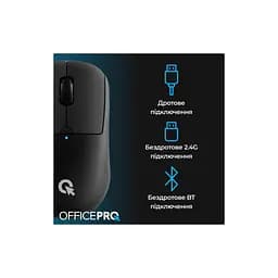 Мишка OfficePro M307B Silent Click Wireless/Bluetooth Black (M307B) - мініатюра 6