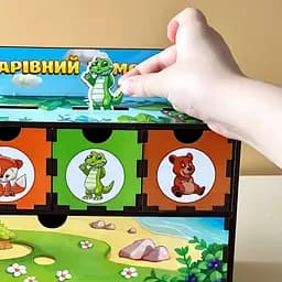 Настільна гра Ubumblebees Тварини PSD011 сортер-комодик дерев'яна - мініатюра 9