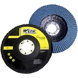Круг лепестковый Werk Цирконий Р80, 125х22.2 мм Т27 (76094)