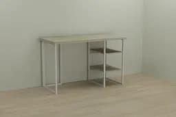 Комп'ютерний стіл Ferrum-decor Кевін 75x100x60 білий ДСП Дуб Сонома 32мм (FRD-101246)