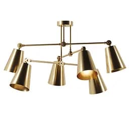 Люстра "Sia V6" PikArt арт. 5648 Золотий