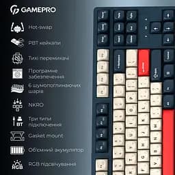 Клавіатура GamePro Asgard Ragnar (MK285BL) - мініатюра 3