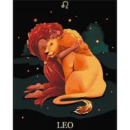 Картина за номерами на підрамнику Brushme Лев Соломія Ковальчук