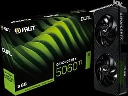 Відеокарта GeForce RTX 5060 Ti 8GB Palit Dual (NE7506T019P1-GB2062D)