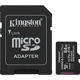 Карта памяти Kingston microSDXC Canvas Select Plus 64GB Class 10 UHS-I U1 V10 A1 + SD адаптер (SDCS3/64GB) [145140]