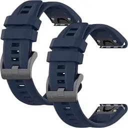 Ремешок DK CDK для Garmin Instinct 2 22mm Silicone Sport Band Classic 2 шт. (015189) (dark blue)