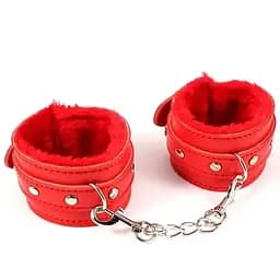 Наручники для БДСМ ігор червоний One size (K000317)