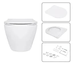 Набір Q-tap Nest 4 в 1 підвісний унітаз Jay Ultra Quiet 520x360x320 + комплект інсталяції QT07335175W48198 - мініатюра 6