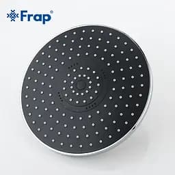 Душова система Frap F2442, поворотний вилив - перемикач на лійку, 3 режими, чорний/хром, Чорний матовий - мініатюра 4
