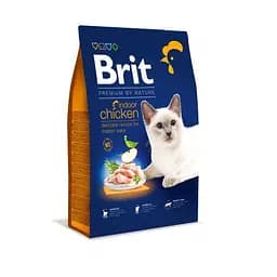 Сухий корм Brit Premium Cat by Nature Indoor для котів, що мешкають у приміщенні, з куркою, 8 кг