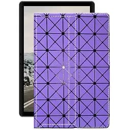 Чохол StatusCASE з екошкіри для планшету Sigma Tab A1015 Фіолетовий ромб