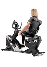 Горизонтальний велотренажер Hop-Sport HS-070L Helix сріблястий iConsole+ - мініатюра 4