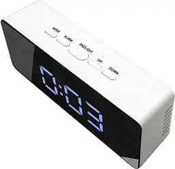 Годинник настільний Technoline White/Black Mirror (WT475) - мініатюра 2