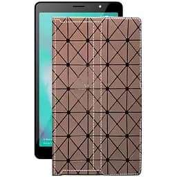 Чохол StatusCASE з екошкіри для планшету Tecno Tab P704a 4G Коричневий ромб