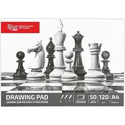 Склейка для рисунку Rosa Studio Шахи А4 (21x29.7 см) 120г/м2 50л