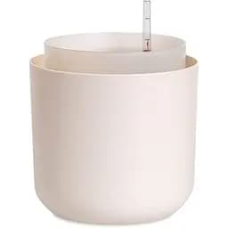 Вазон с системой автополива Plastia Tolita, 2,2 л, бежевый (1707081940)