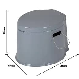 Біотуалет Bo-Camp Portable Toilet 7 Liters Grey (5502800) - мініатюра 12