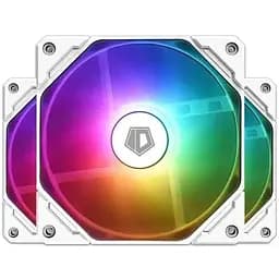 Вентилятор 120 мм ID-Cooling TF-12025-ARGB-TRIO-SNOW білий 3 шт. 120x120x25 мм ARGB підсвітка 500-1500 об/хв 13.8~30.5dB(A)